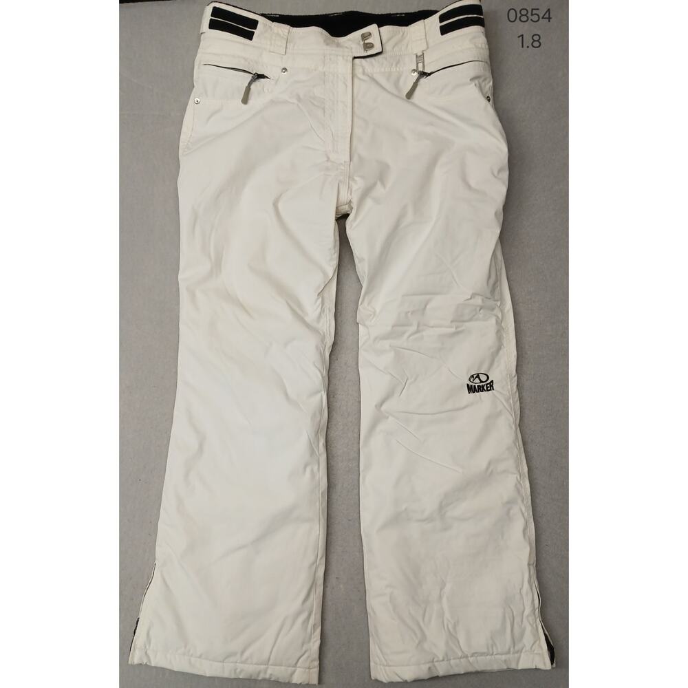 Marker (14) Women's Eggshell White Nylon Snow/Ski Pants